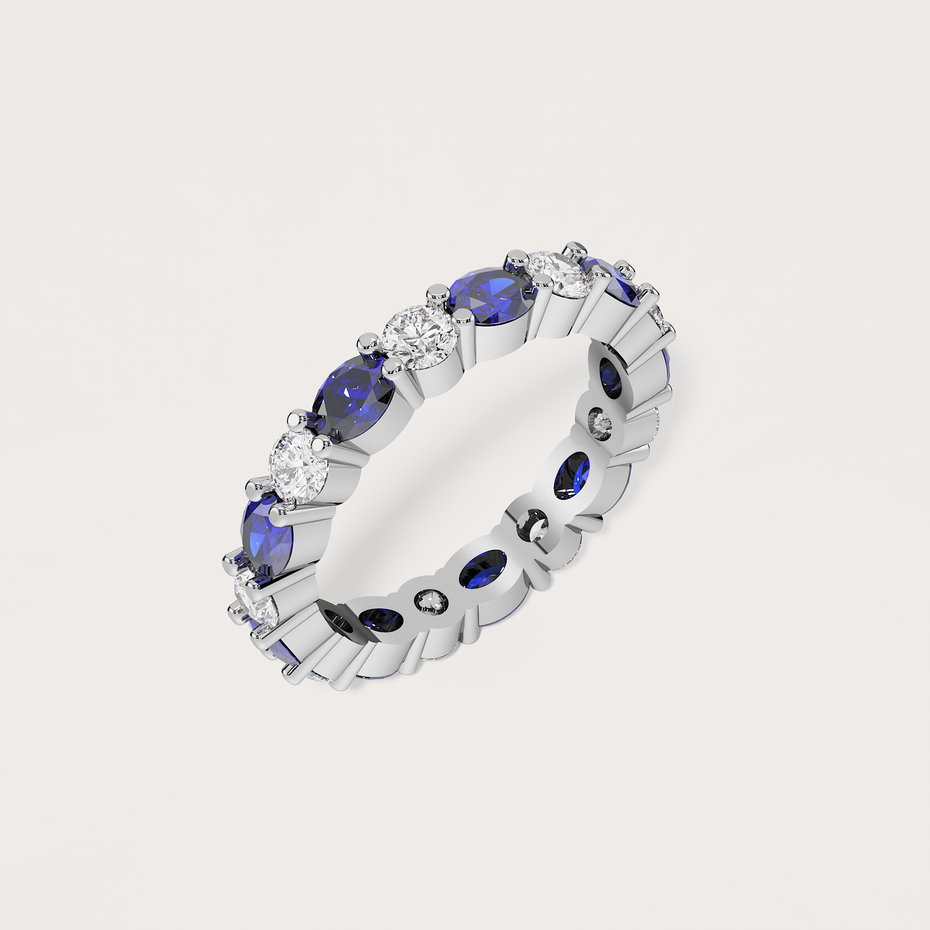 Celest Sapphire Eternity Ring